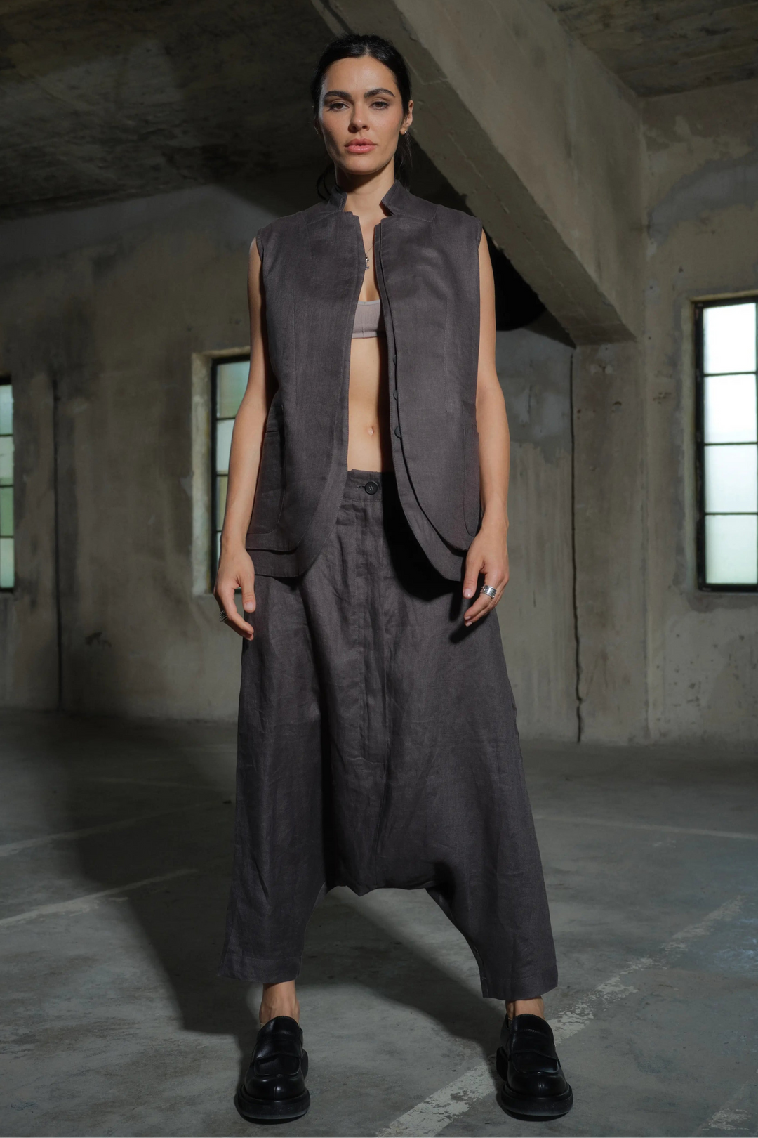 Boho Linen Harem Pants for Women